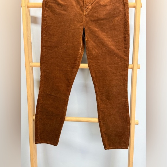 L’AGENCE The Stevie velvet crop Jean in rich ginger size 29 - Picture 4 of 12